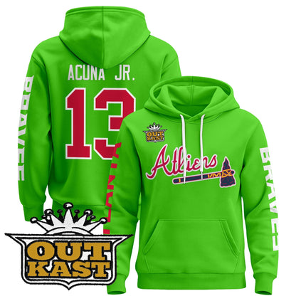 Men's Atlanta Braves 2025 Atliens Pullover Hoodie - All Stitched
