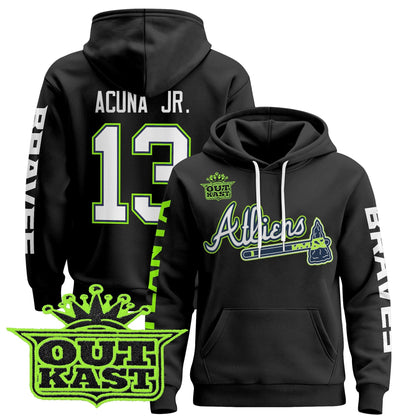 Men's Atlanta Braves 2025 Atliens Pullover Hoodie - All Stitched