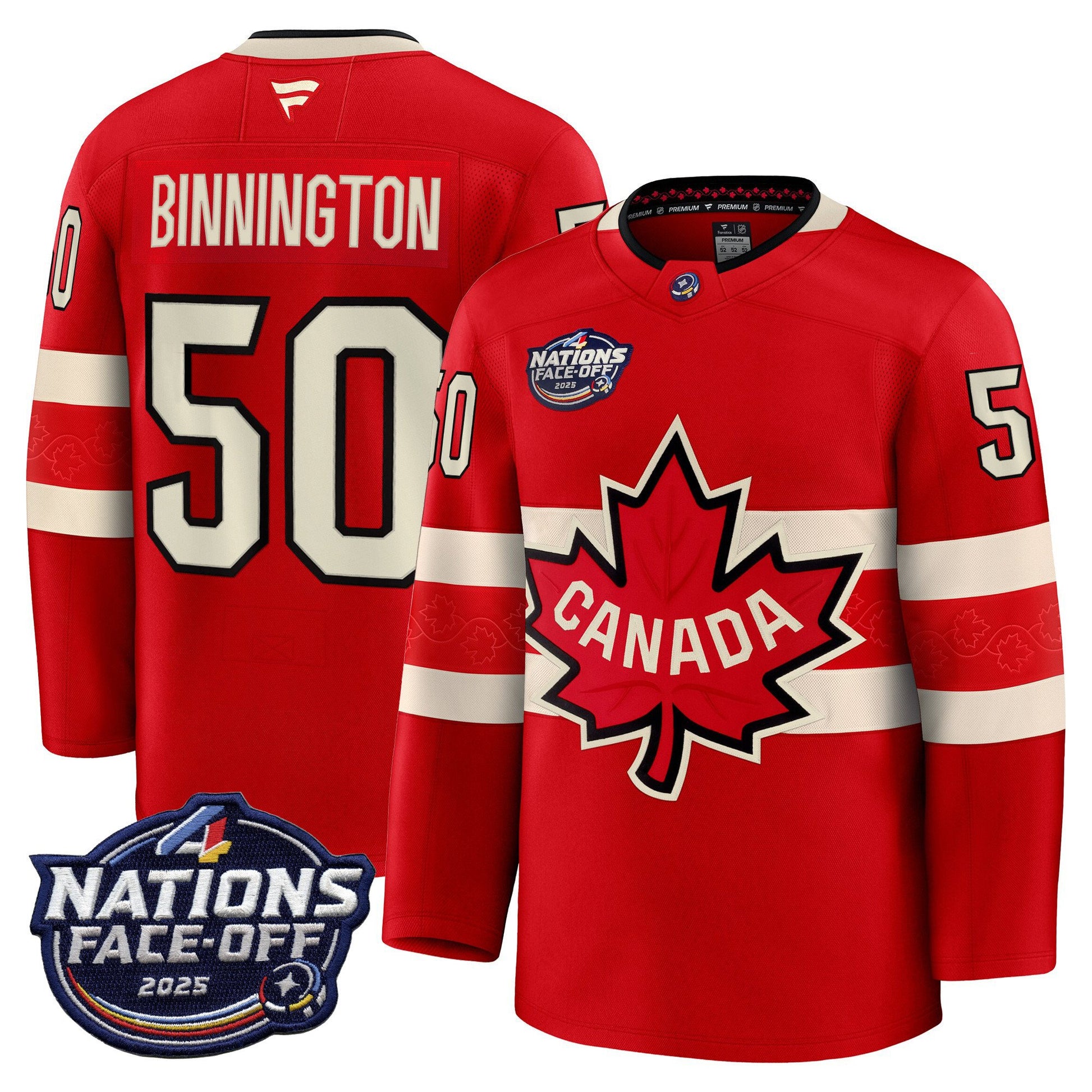 Canada 4 Nations Face-Off 2025 Premium Jersey - All Stitched