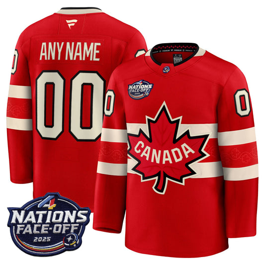 Canada 4 Nations Face-Off 2025 Premium Custom Jersey - All Stitched