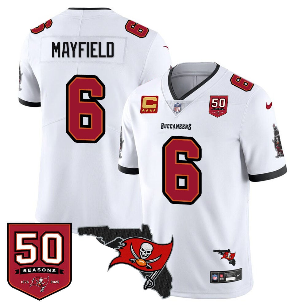 Men's Tampa Bay Buccaneers 50th Season Limited Jersey - All Stitched