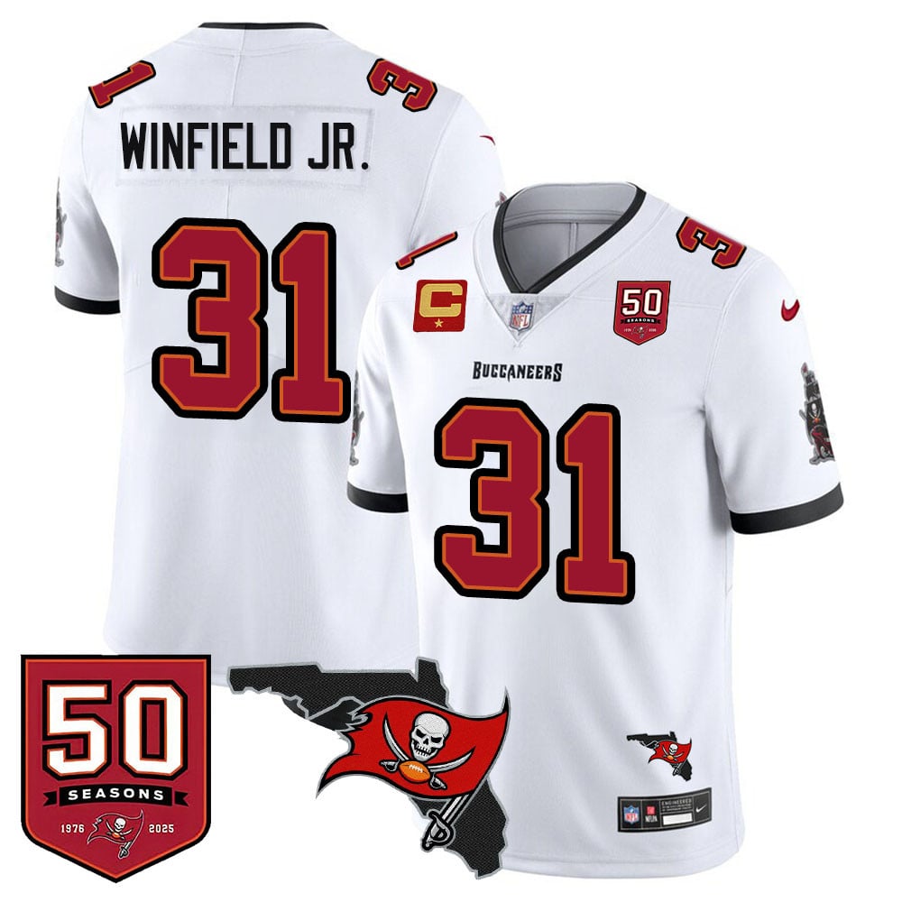 Men's Tampa Bay Buccaneers 50th Season Limited Jersey - All Stitched