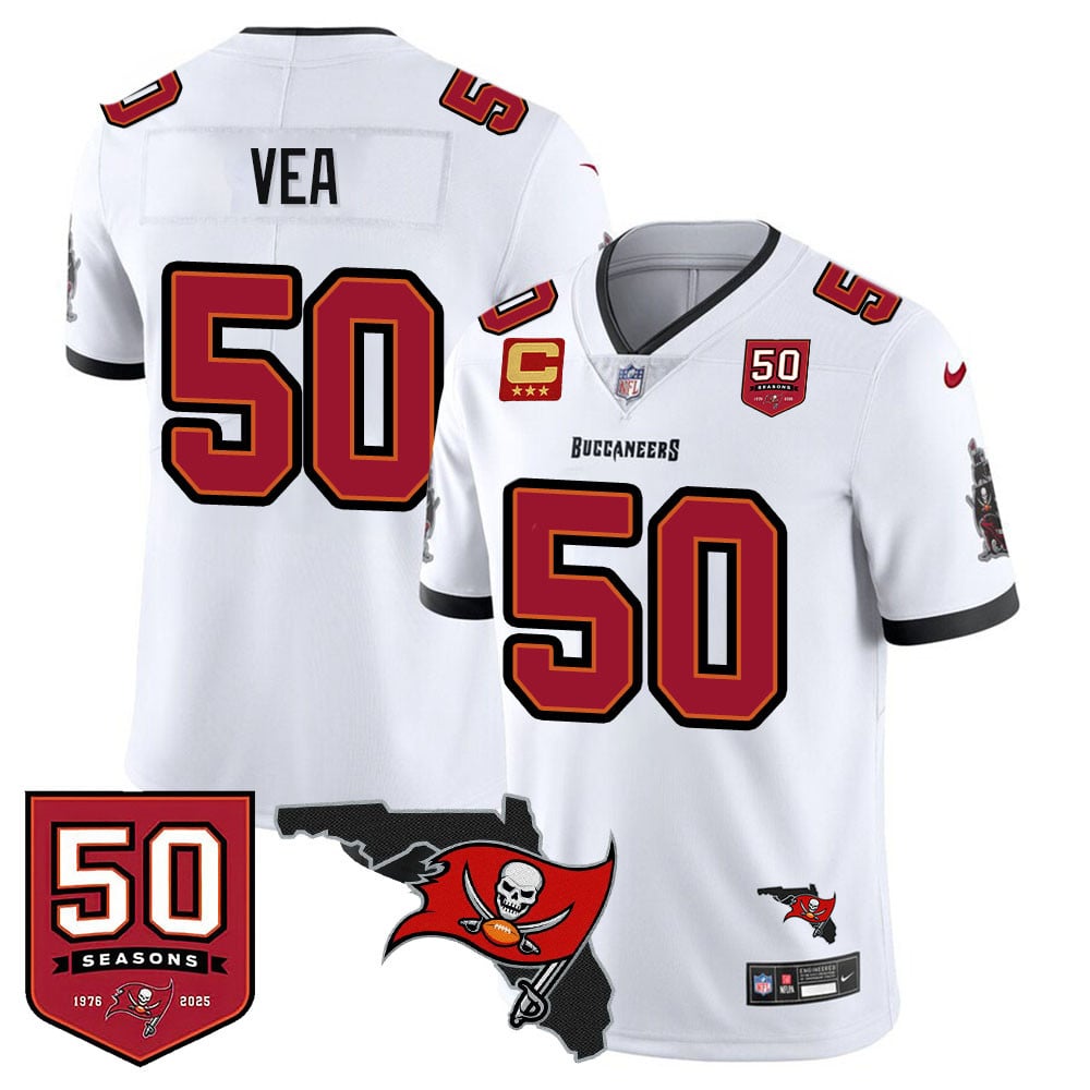Men's Tampa Bay Buccaneers 50th Season Limited Jersey - All Stitched