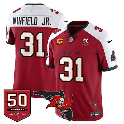 Men's Tampa Bay Buccaneers 50th Season Limited Jersey - All Stitched