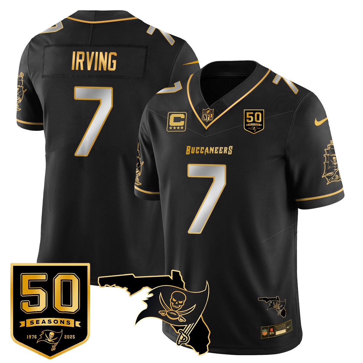 Men's Tampa Bay Buccaneers 50th Season Limited Jersey - All Stitched