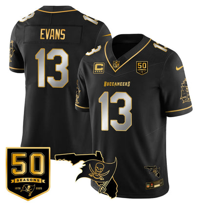 Men's Tampa Bay Buccaneers 50th Season Limited Jersey - All Stitched