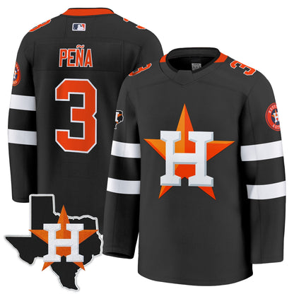 Men's Houston Astros Hockey Premium Jersey - All Stitched