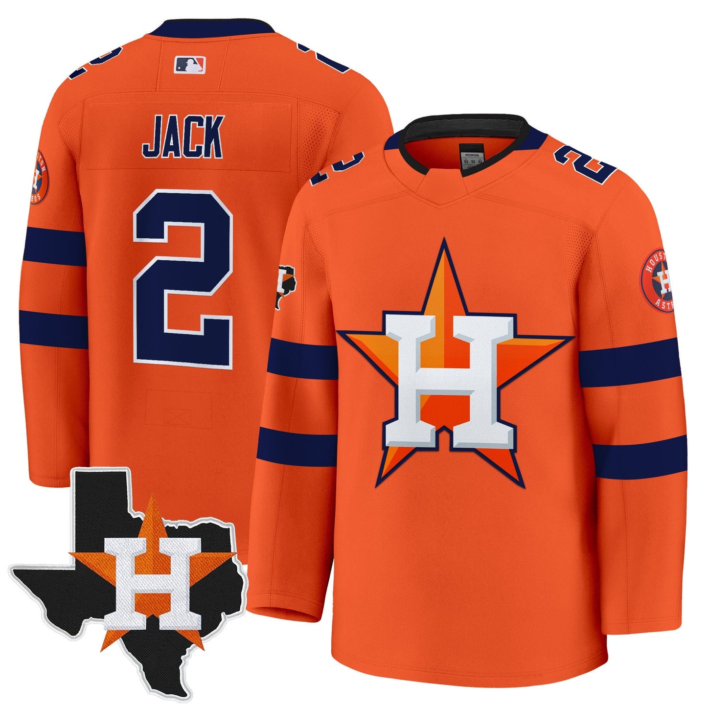 Men's Houston Astros Hockey Premium Jersey - All Stitched