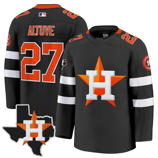 Men's Houston Astros Hockey Premium Jersey - All Stitched