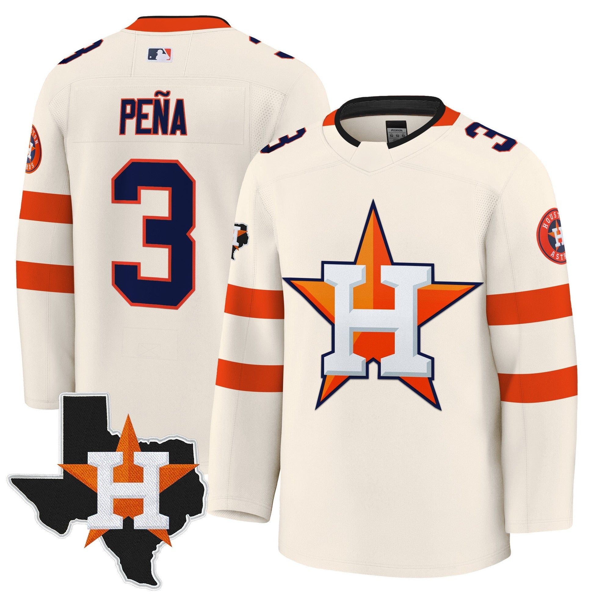 Men's Houston Astros Hockey Premium Jersey - All Stitched