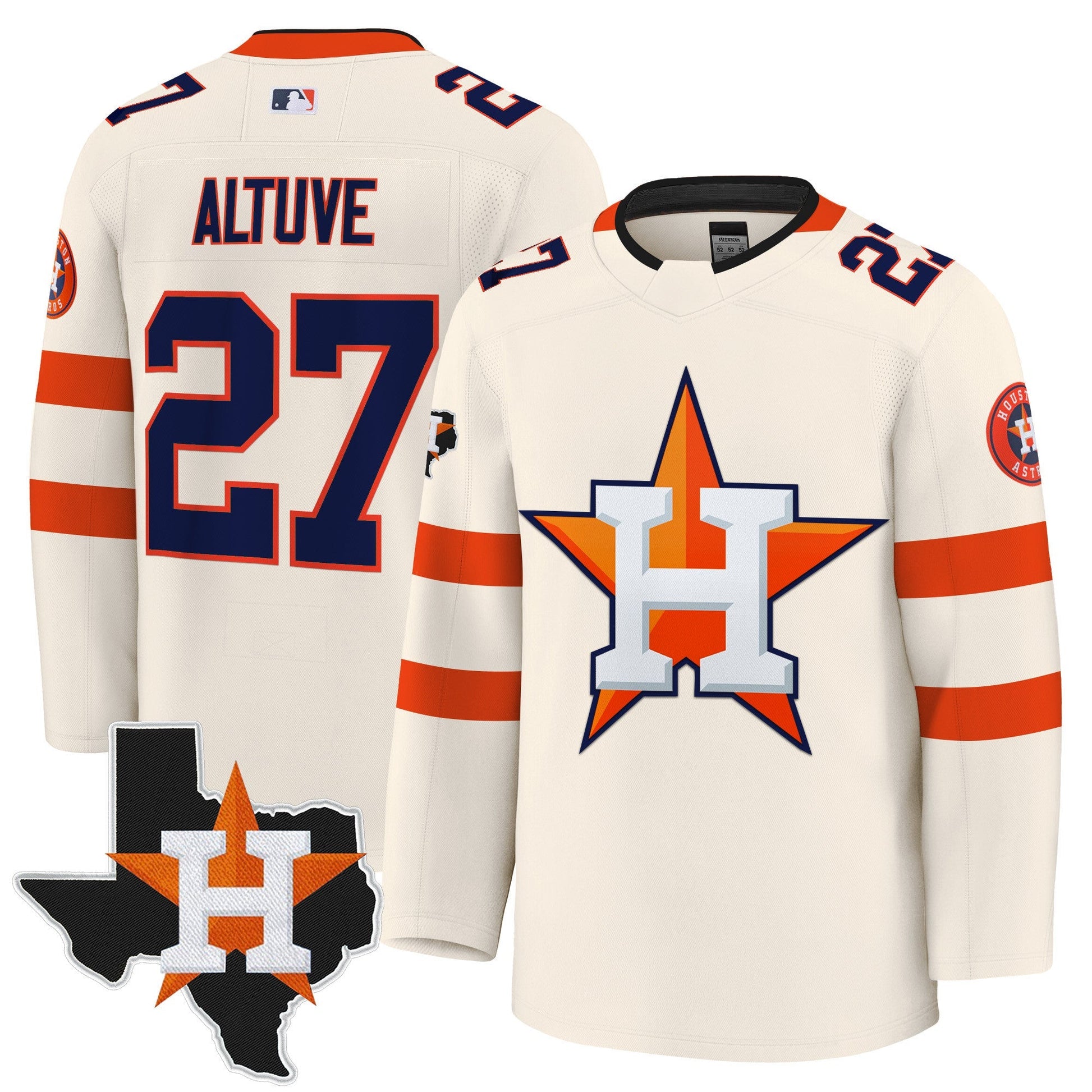 Men's Houston Astros Hockey Premium Jersey - All Stitched