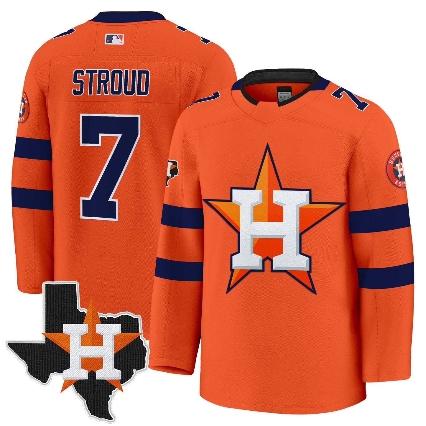Men's Houston Astros Hockey Premium Jersey - All Stitched