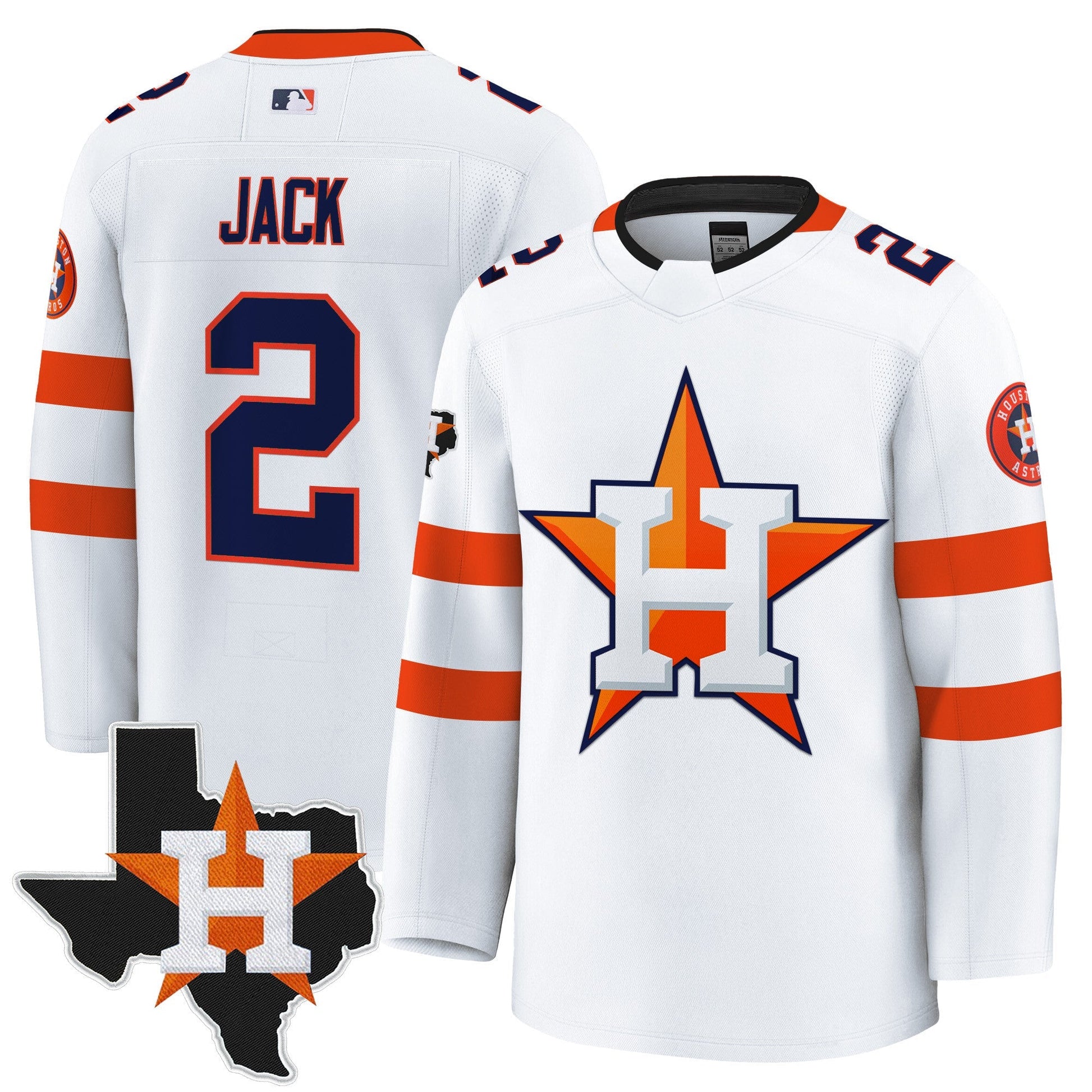 Men's Houston Astros Hockey Premium Jersey - All Stitched