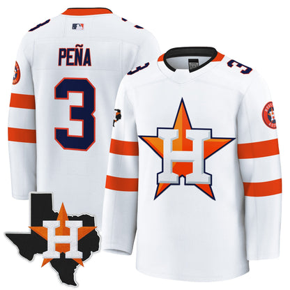 Men's Houston Astros Hockey Premium Jersey - All Stitched