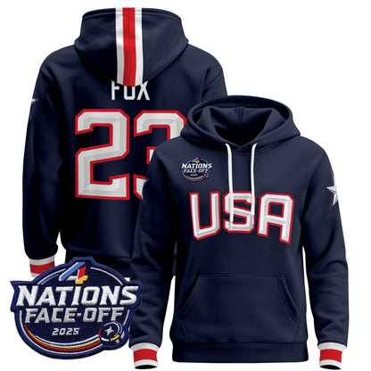 Men's USA 4 Nations Face-Off 2025 Pullover Hoodie - All Stitched