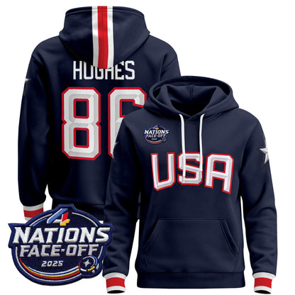 Men's USA 4 Nations Face-Off 2025 Pullover Hoodie - All Stitched