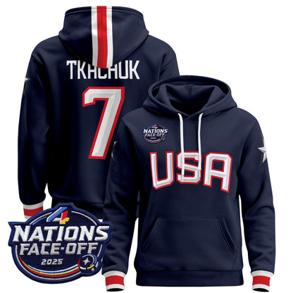 Men's USA 4 Nations Face-Off 2025 Pullover Hoodie - All Stitched
