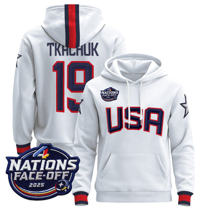 Men's USA 4 Nations Face-Off 2025 Pullover Hoodie - All Stitched