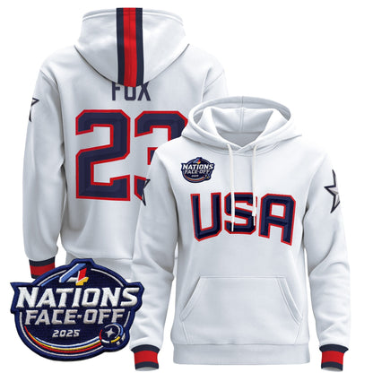 Men's USA 4 Nations Face-Off 2025 Pullover Hoodie - All Stitched
