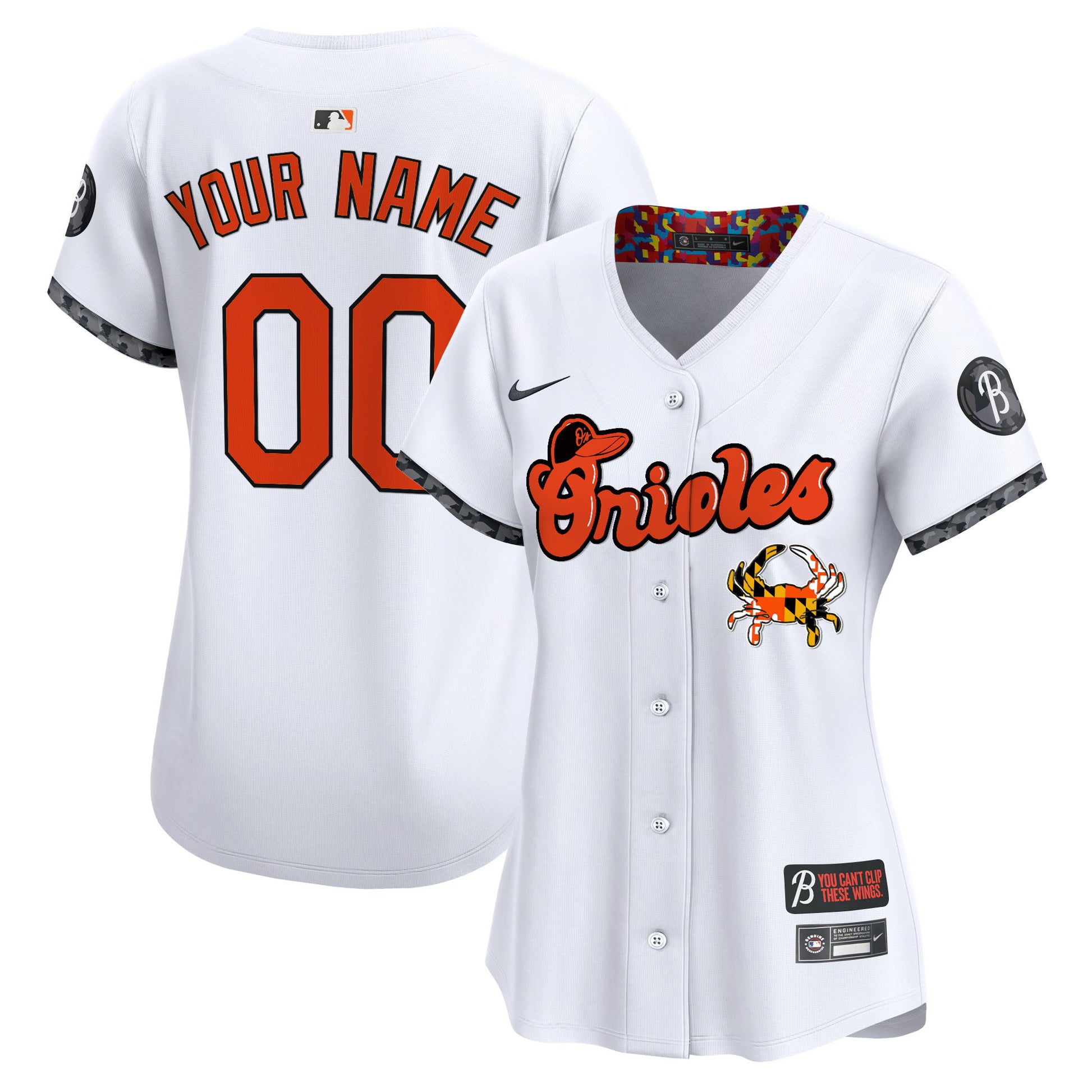 Baltimore Orioles Maryland Blue Crab Vapor Premier Limited Custom Jersey - All Stitched