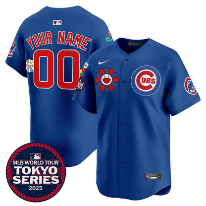 Chicago Cubs Tokyo Series 2025 Vapor Premier Limited Custom Jersey - Stitched