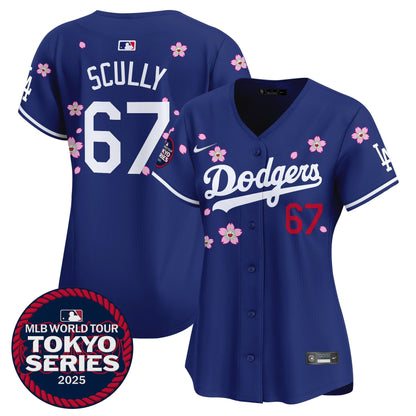 Women's Dodgers Tokyo Series 2025 Vapor Premier Limited Jersey V2 - Stitched