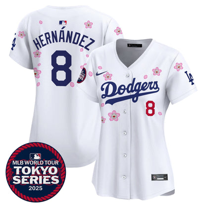 Women's Dodgers Tokyo Series 2025 Vapor Premier Limited Jersey V2 - Stitched