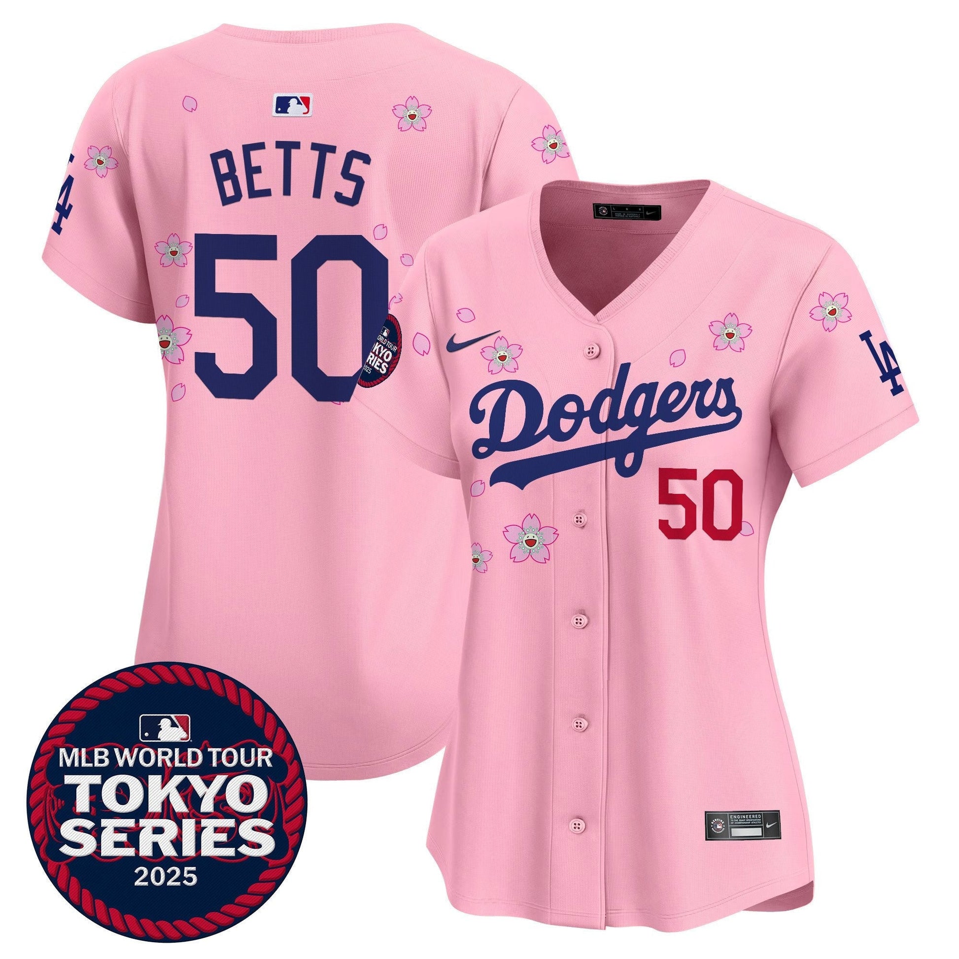 Women's Dodgers Tokyo Series 2025 Vapor Premier Limited Jersey V2 - Stitched