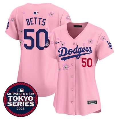 Women's Dodgers Tokyo Series 2025 Vapor Premier Limited Jersey V2 - Stitched