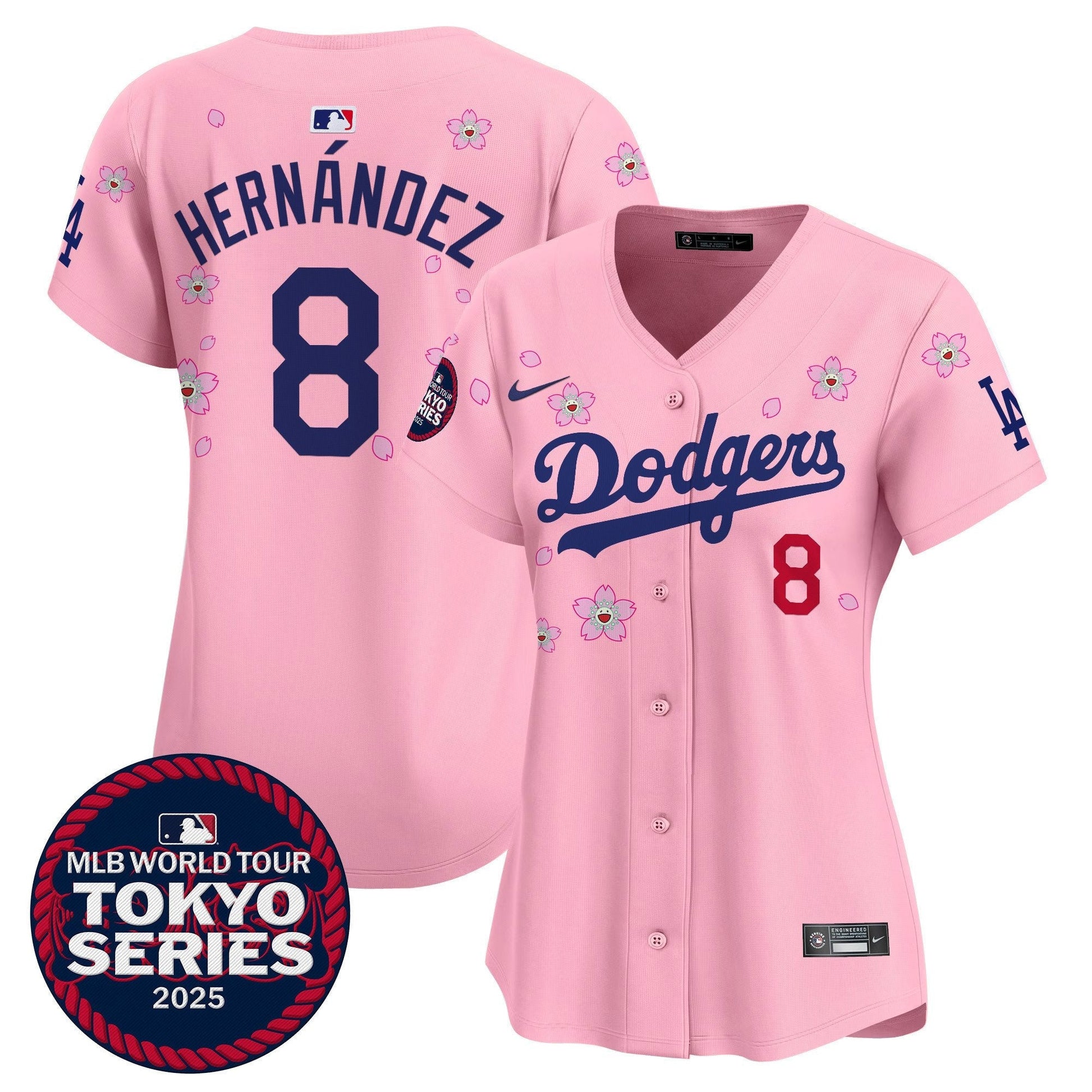Women's Dodgers Tokyo Series 2025 Vapor Premier Limited Jersey V2 - Stitched