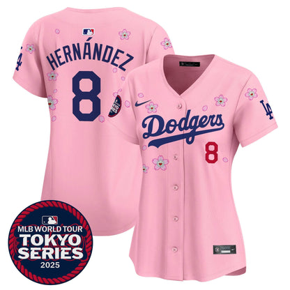 Women's Dodgers Tokyo Series 2025 Vapor Premier Limited Jersey V2 - Stitched