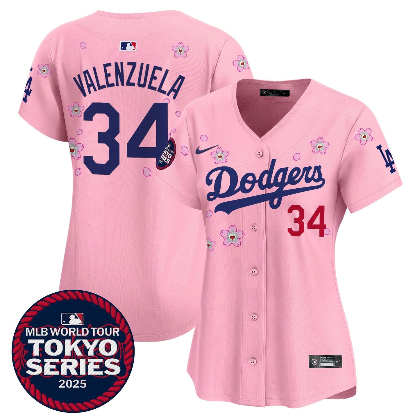 Women's Dodgers Tokyo Series 2025 Vapor Premier Limited Jersey V2 - Stitched