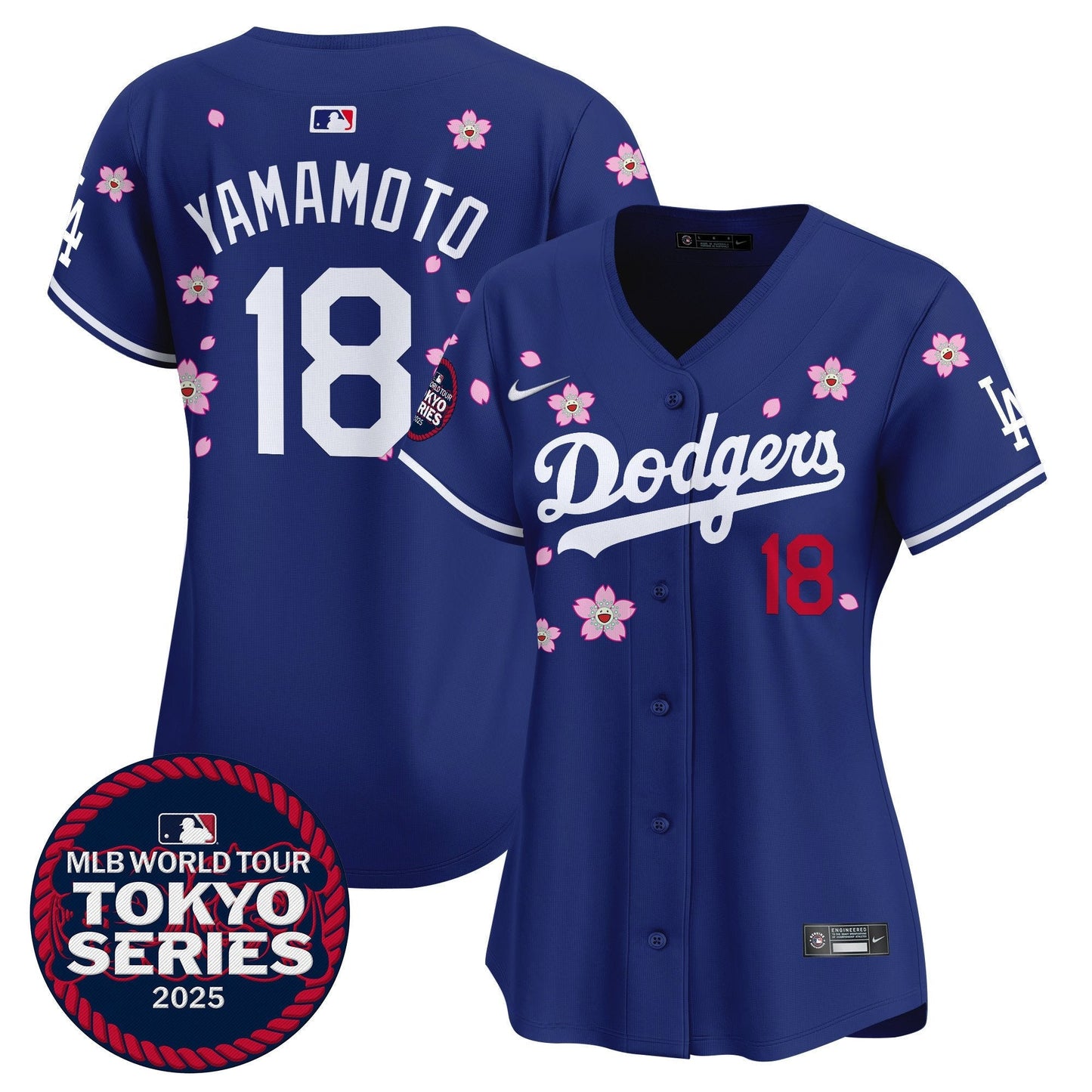 Women's Dodgers Tokyo Series 2025 Vapor Premier Limited Jersey V2 - Stitched