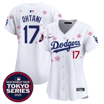 Women's Dodgers Tokyo Series 2025 Vapor Premier Limited Jersey V2 - Stitched