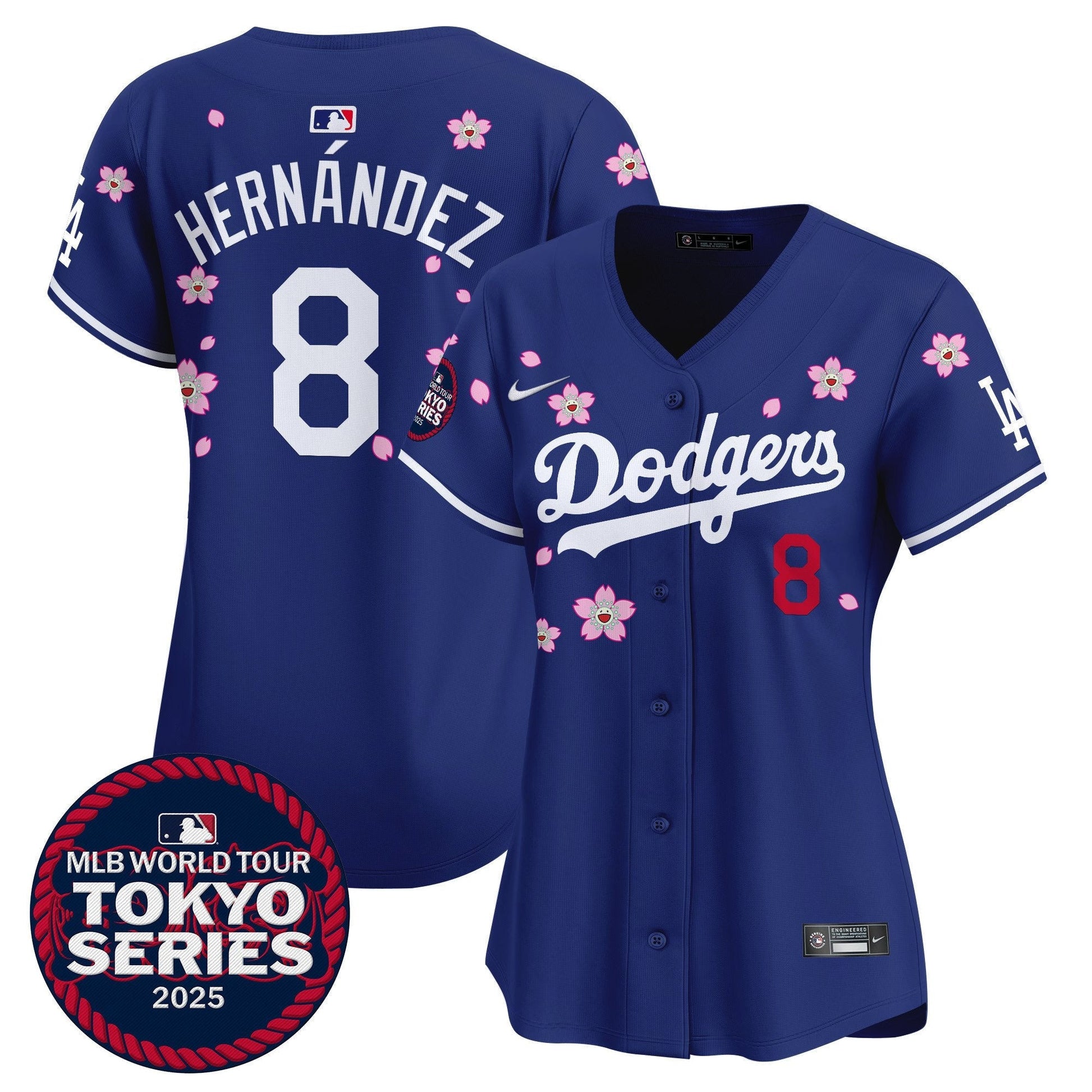 Women's Dodgers Tokyo Series 2025 Vapor Premier Limited Jersey V2 - Stitched