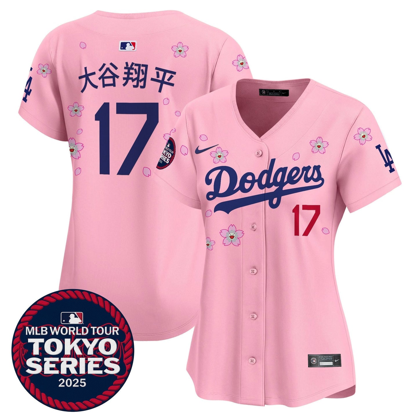 Women's Dodgers Tokyo Series 2025 Vapor Premier Limited Jersey V2 - Stitched