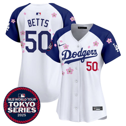 Women's Dodgers Tokyo Series 2025 Vapor Premier Limited Jersey V2 - Stitched