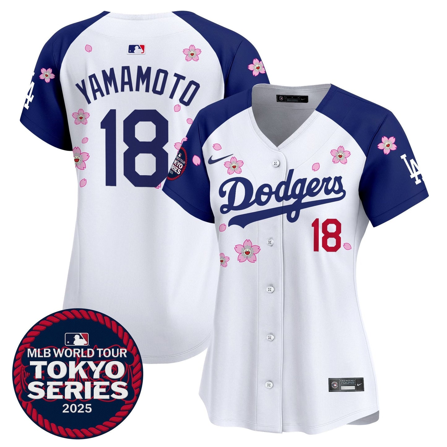 Women's Dodgers Tokyo Series 2025 Vapor Premier Limited Jersey V2 - Stitched