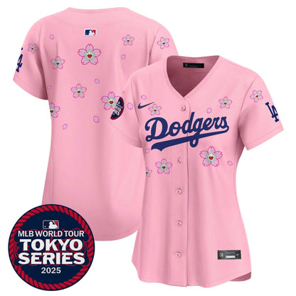 Women's Dodgers Tokyo Series 2025 Vapor Premier Limited Jersey V2 - Stitched
