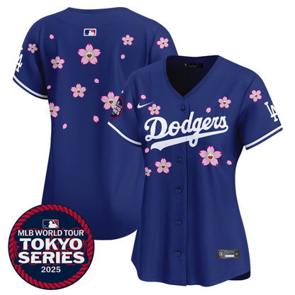 Women's Dodgers Tokyo Series 2025 Vapor Premier Limited Jersey V2 - Stitched