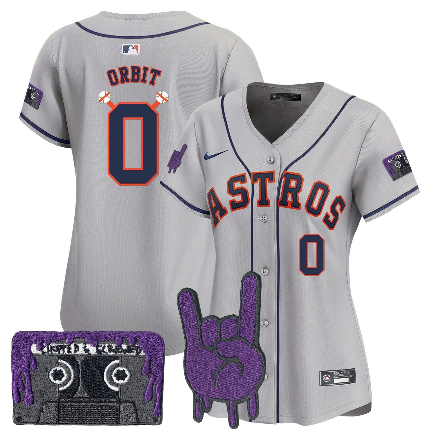 Women's Houston Astros DJ Screw Patch Vapor Premier Limited Jersey - All Stitched