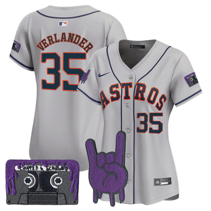 Women's Houston Astros DJ Screw Patch Vapor Premier Limited Jersey - All Stitched
