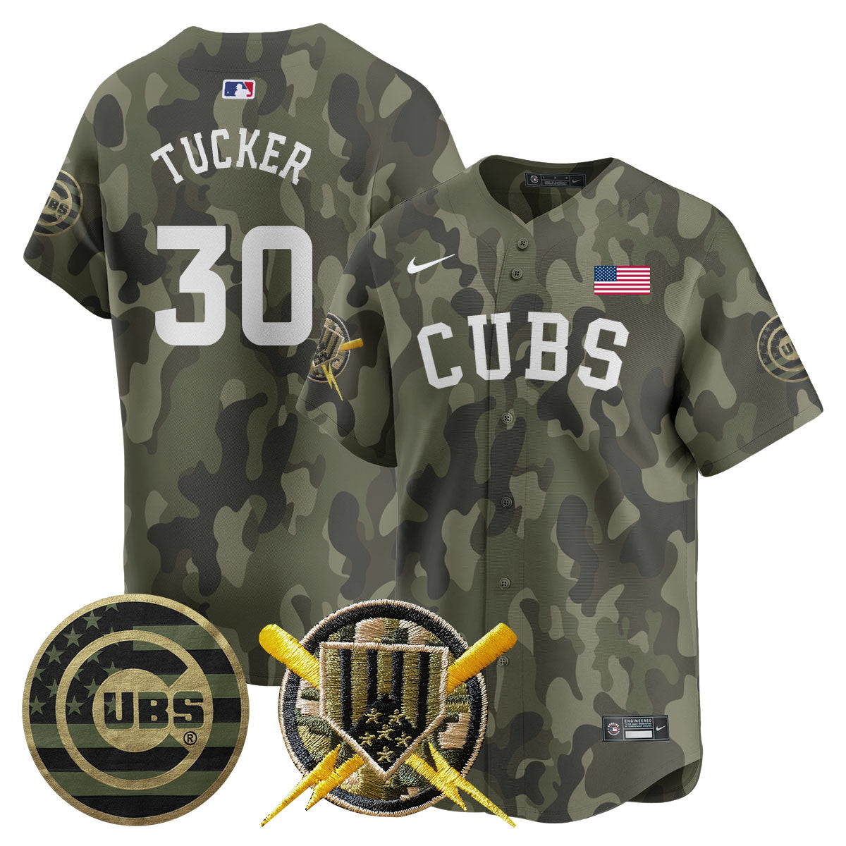 Chicago Cubs 2025 Armed Forces Jersey - All Stitched