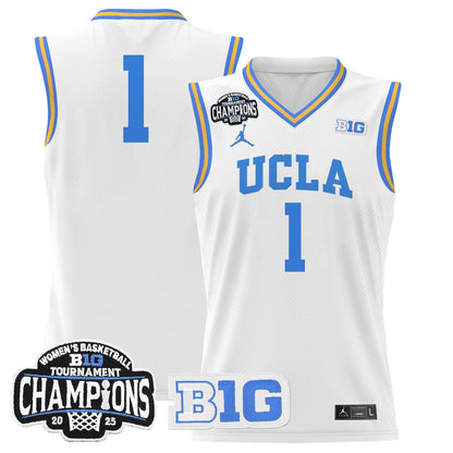 Men's Size - UCLA Bruins 2025 Big Ten Women's Conference Tournament Champions Lightweight Basketball Jersey - All Stitched