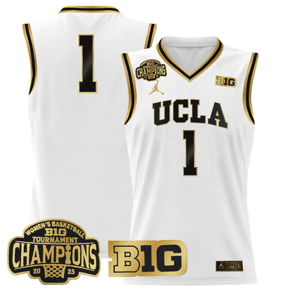 Men's Size - UCLA Bruins 2025 Big Ten Women's Conference Tournament Champions Lightweight Basketball Jersey - All Stitched
