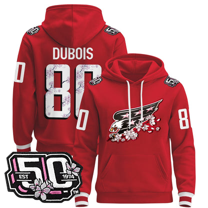 Men's Washington Capitals 50th Anniversary Cherry Blossom Pullover Hoodie - All Stitched