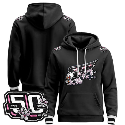 Men's Washington Capitals 50th Anniversary Cherry Blossom Pullover Hoodie - All Stitched