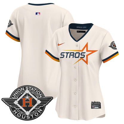 Women's Houston Astros 2025 City Connect Vapor Premier Limited Jersey - All Stitched
