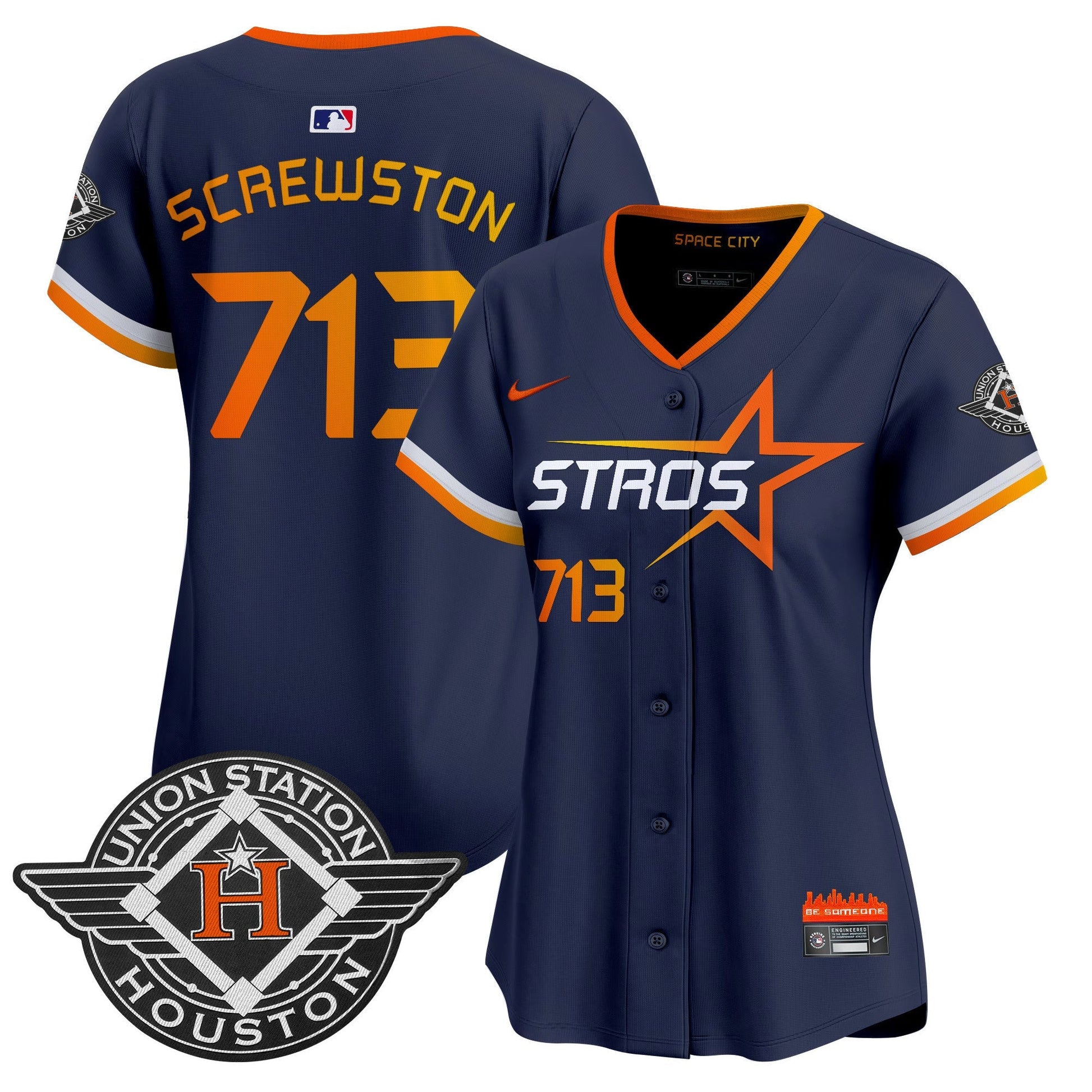 Women's Houston Astros 2025 City Connect Vapor Premier Limited Jersey - All Stitched