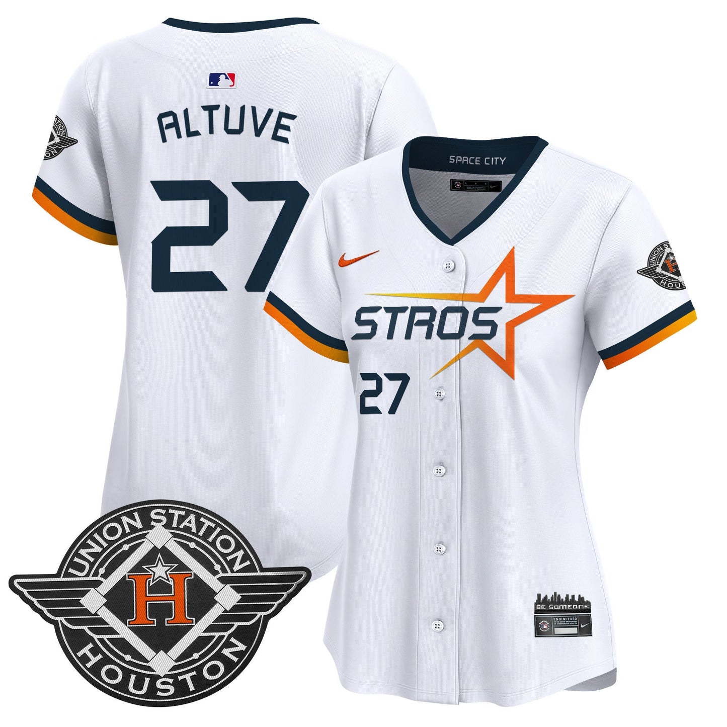 Women's Houston Astros 2025 City Connect Vapor Premier Limited Jersey - All Stitched